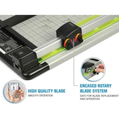 Carl DC-220 Heavy-Duty Rotary Paper Trimmer, 15
