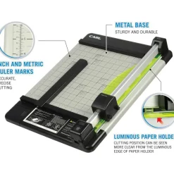 Carl DC-210 Heavy-Duty Rotary Paper Trimmer, 12
