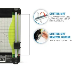 Carl DC-210 Heavy-Duty Rotary Paper Trimmer, 12