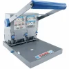 CARL Heavy-Duty 3-Hole Punch, Blue/Gray