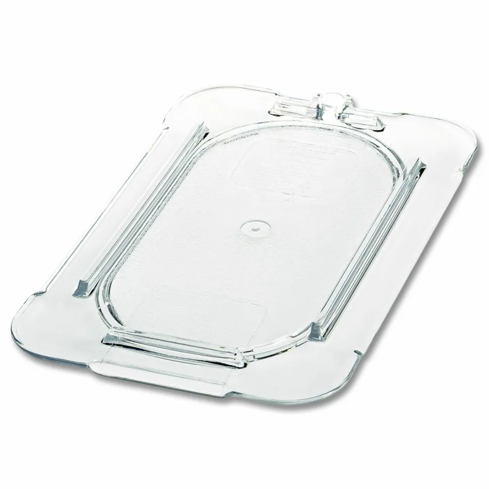 Carlisle StorPlus Polycarbonate Flat Universal Lid, 4.31 x 6.88 x 0.44, Clear, Plastic