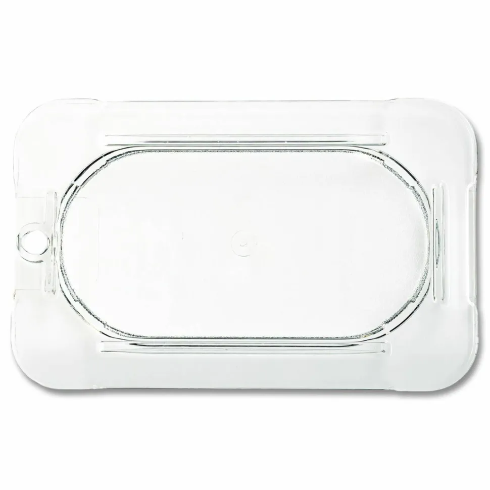 Carlisle StorPlus Polycarbonate Flat Universal Lid, 4.31 x 6.88 x 0.44, Clear, Plastic
