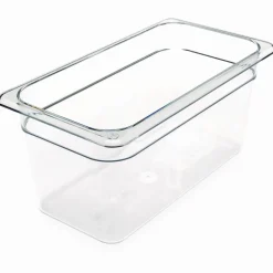 Carlisle StorPlus Polycarbonate Food Pan, 5.7 qt, 6.88 x 12.75 x 6, Clear, Plastic