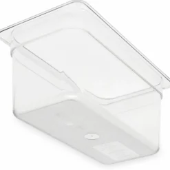 Carlisle StorPlus Polycarbonate Food Pan, 5.7 qt, 6.88 x 12.75 x 6, Clear, Plastic