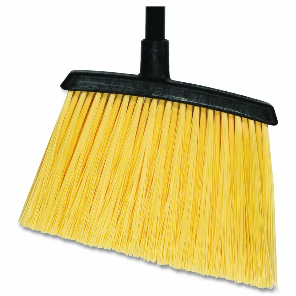 Carlisle Duo-Sweep Unflagged Heavy Duty Angle Broom, 55" Length, Black/Yellow
