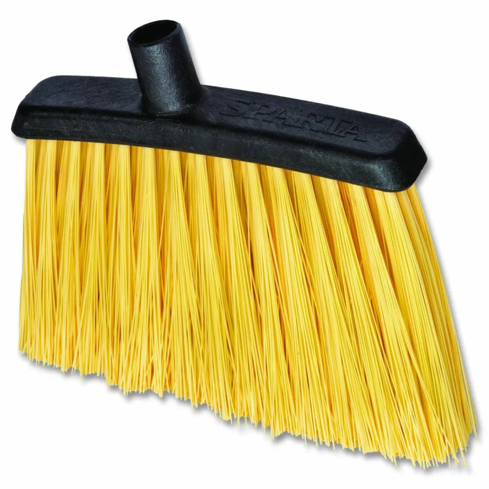 Carlisle Duo-Sweep Unflagged Heavy Duty Angle Broom, 55" Length, Black/Yellow