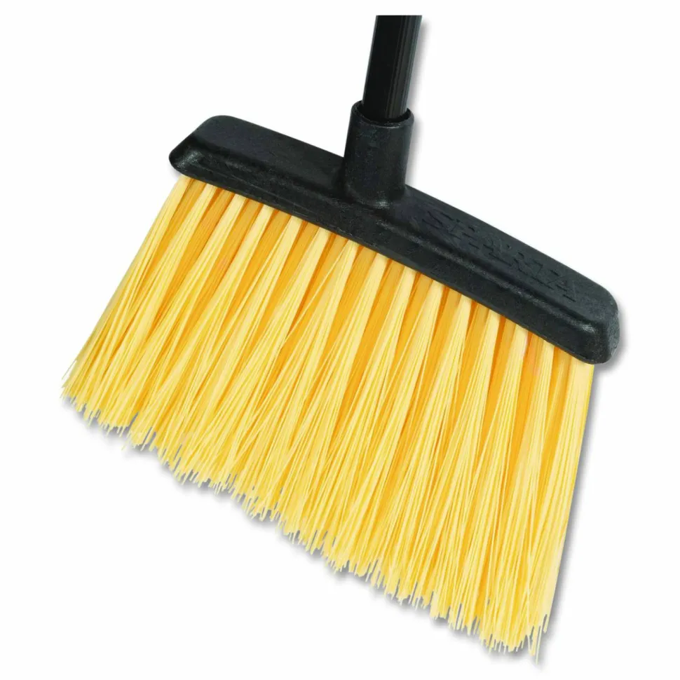 Carlisle Duo-Sweep Unflagged Heavy Duty Angle Broom, 55" Length, Black/Yellow