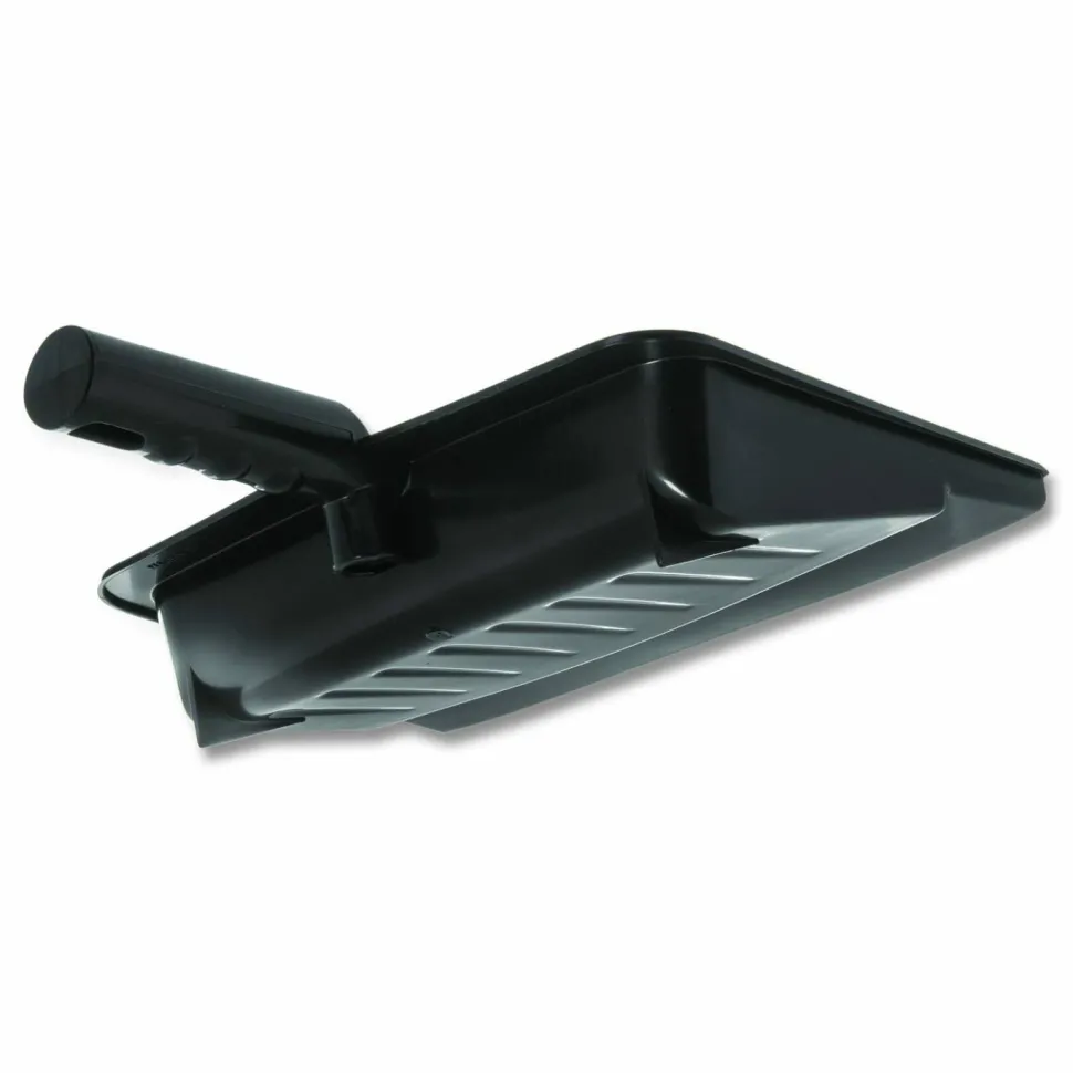 Carlisle Flo-Pac Flexible Plastic Dustpan, 8 x 12, Plastic, Black