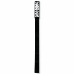 Carlisle Flo-Pac Utility Toothbrush Style Maintenance Brush, White Nylon Bristles, 7.25" Brush, 7" Black Polypropylene Handle