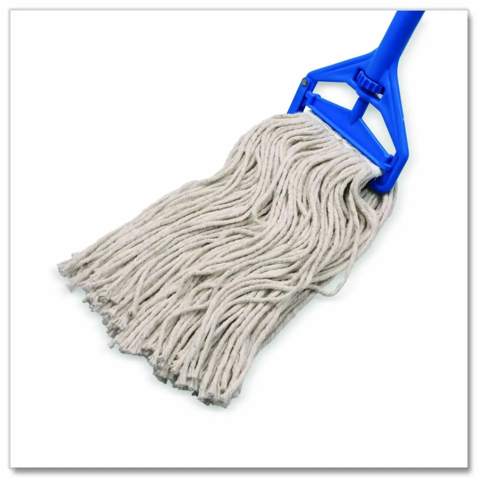 Carlisle Full Weight Cut End Mop Head, Cotton, 16 oz, White