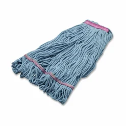 Carlisle Medium Blue Looped-End Mop, Cotton, 43 x 6 x 3, Red