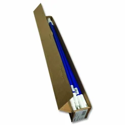 Carlisle Metal Telescopic Handle, 1" x 34", Blue, 12/Carton