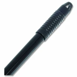 Carlisle Vinyl Coated Jaw Style Metal Mop Handle, 1" dia x 60", Black