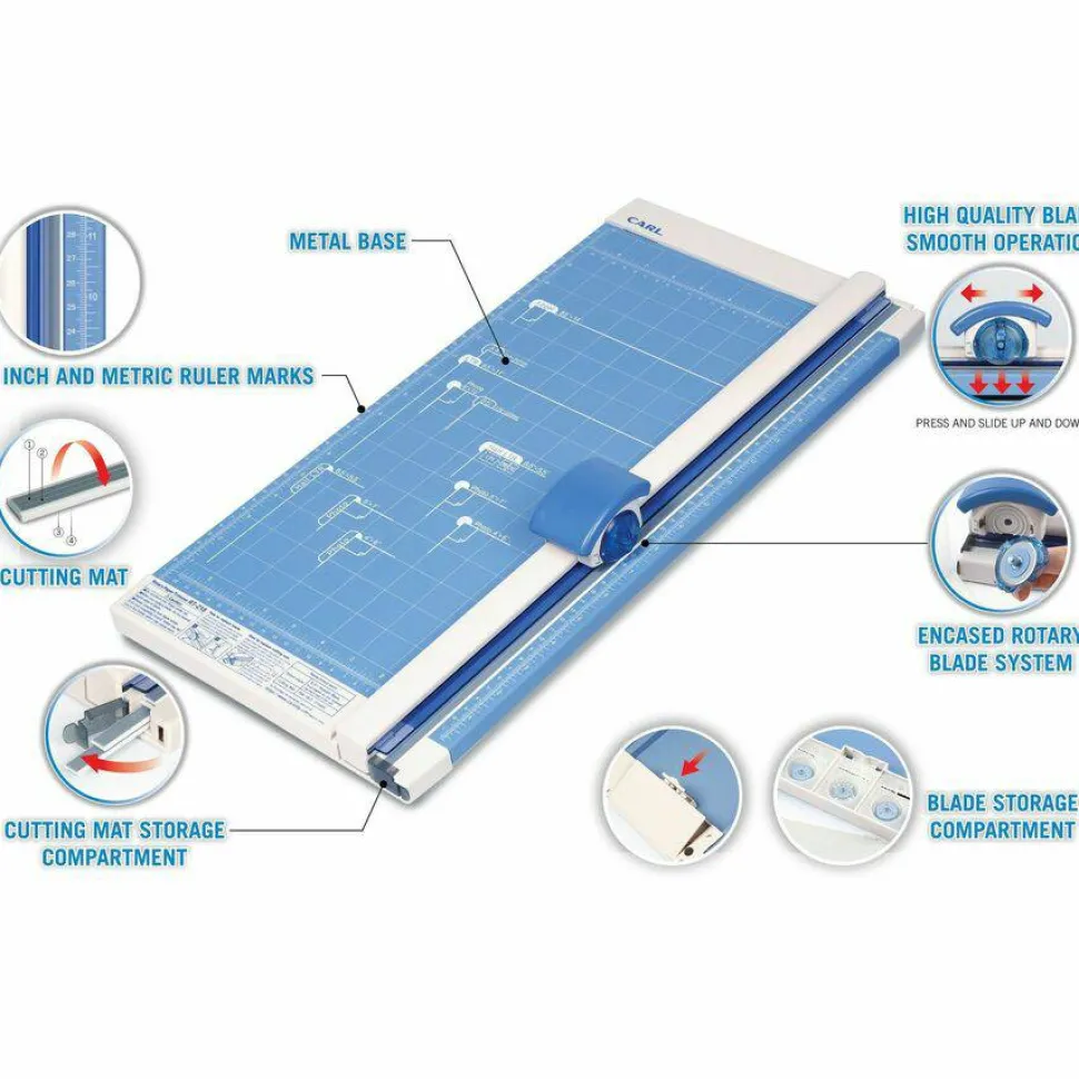 Carl RT-218 Rotary Paper Trimmer, 18"