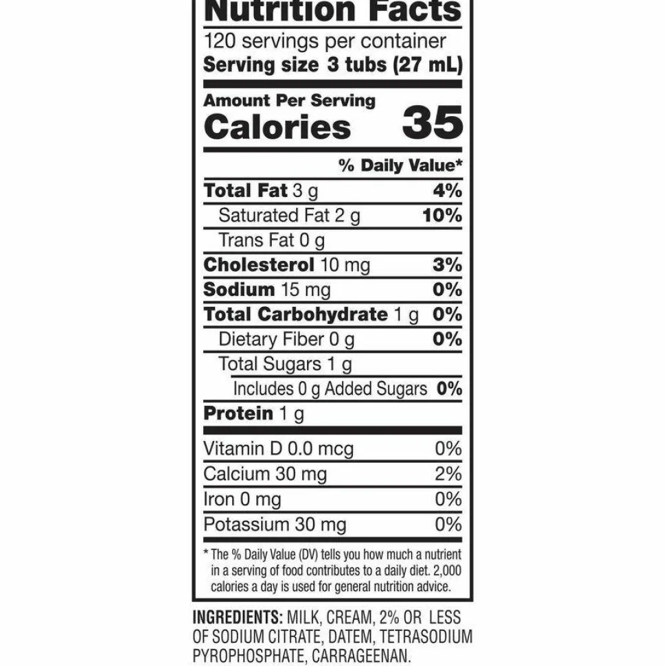Carnation Half and Half, 0.3 oz Mini Cups, 360/Carton