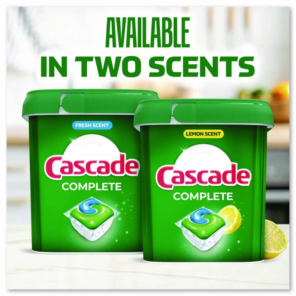 Cascade Complete ActionPacs, Fresh Scent, 17.6 oz Bag, 33 Pacs/Bag, 4 Bags/Carton
