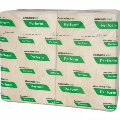 Cascades PRO Perform Interfold Napkins, 1-Ply, 12.63 x 8.5, Natural, 376/Pack, 16 Packs/Carton