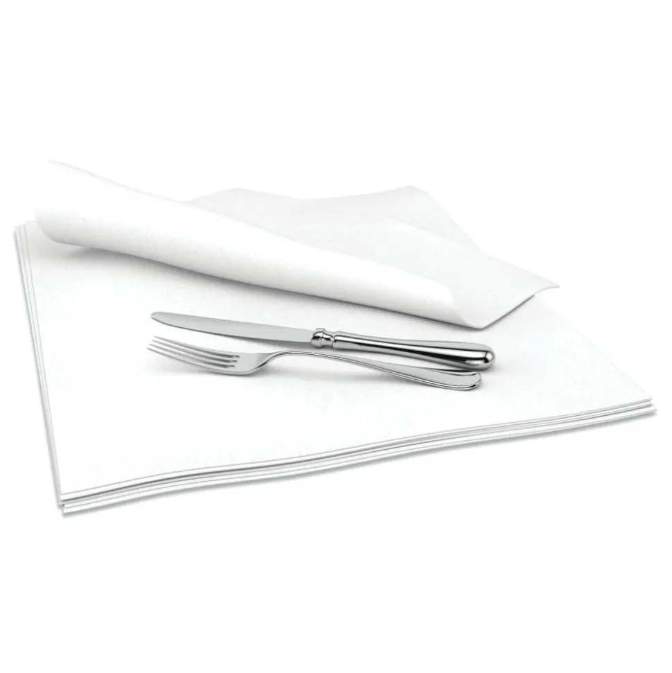 Cascades PRO Select Dinner Napkins, 1-Ply, 15 x 15, White, 1,000/Carton