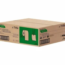 Cascades For Tandem 1-Ply Paper Towels, 100% Recycled, Natural, 775' Per Roll, Pack Of 6 Rolls