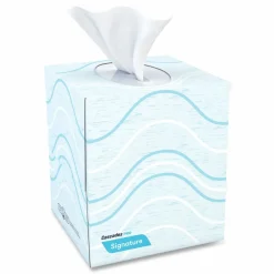 Cascades PRO Signature Facial Tissue, Cube Box, 2-Ply, White, 90 Sheets/Box, 36 Boxes/Carton