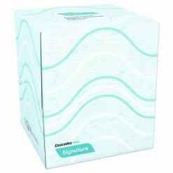 Cascades PRO Signature Facial Tissue, Cube Box, 2-Ply, White, 90 Sheets/Box, 36 Boxes/Carton