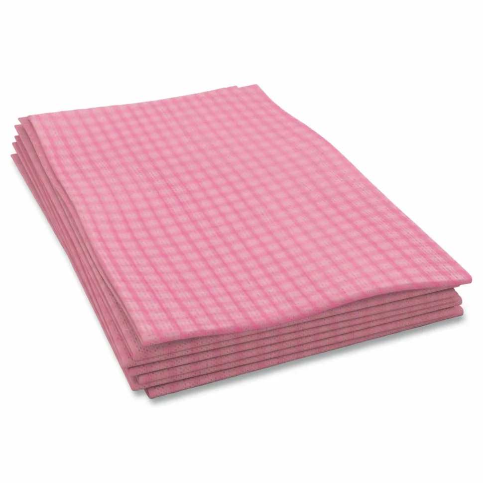 Cascades PRO Tuff-Job Foodservice Towels, 12 x 24, Pink/White, 200/Carton