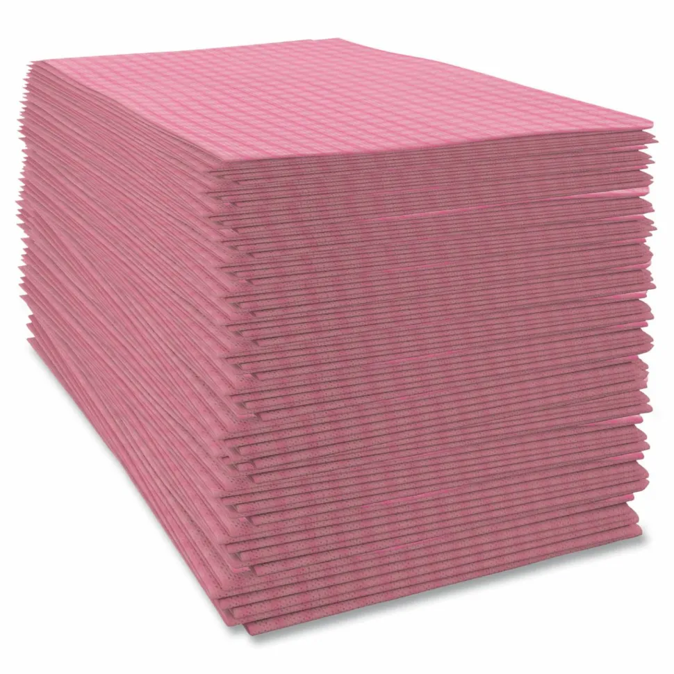 Cascades PRO Tuff-Job Foodservice Towels, 12 x 24, Pink/White, 200/Carton