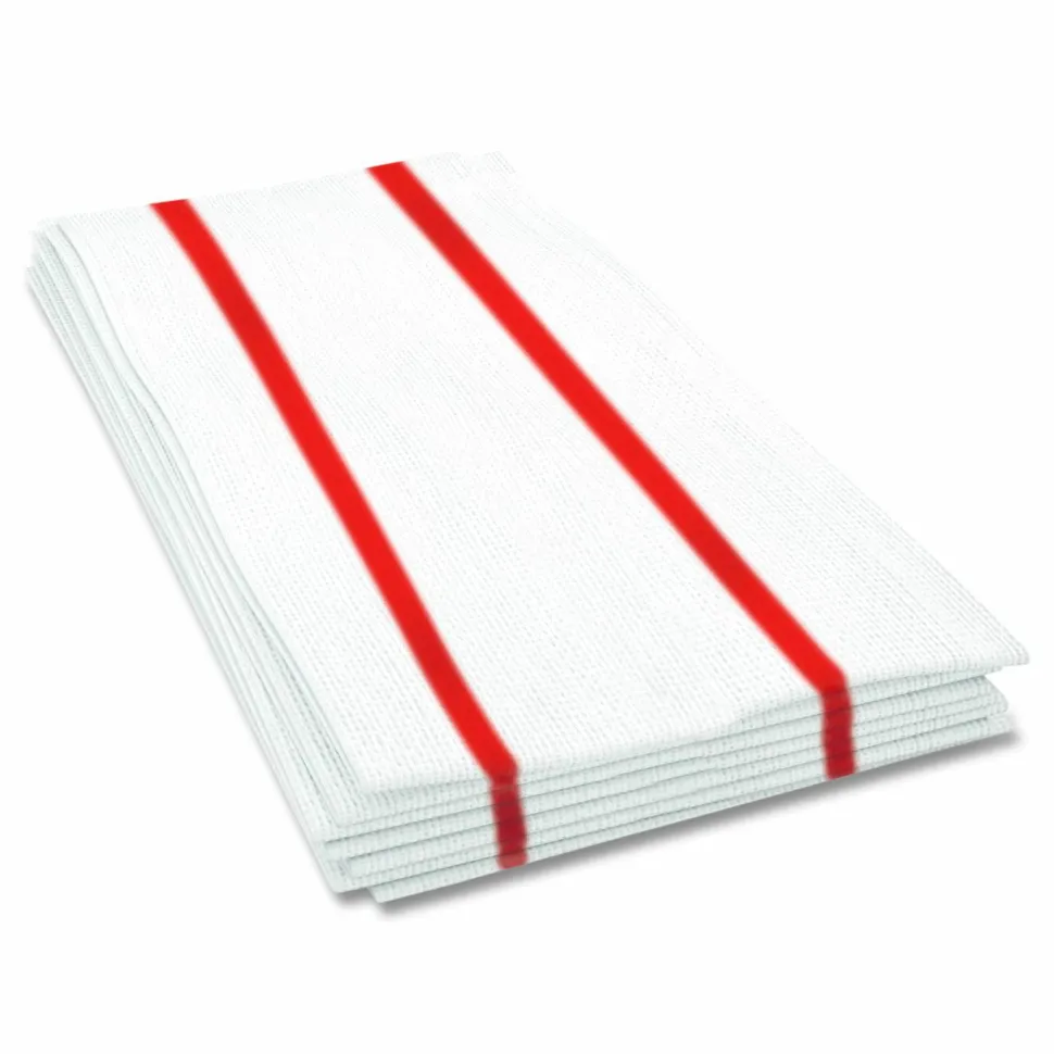 Cascades PRO Tuff-Job S900 Antimicrobial Foodservice Towels, 12 x 24, White/Red, 150/Carton