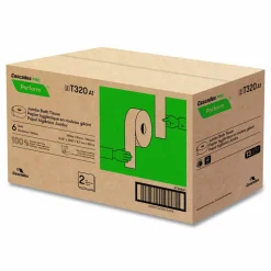 Cascades Tandem JRT PRO Perform 2-Ply Jumbo Toilet Paper, 1250' Per Roll, 100% Recycled, Pack Of 6 Rolls