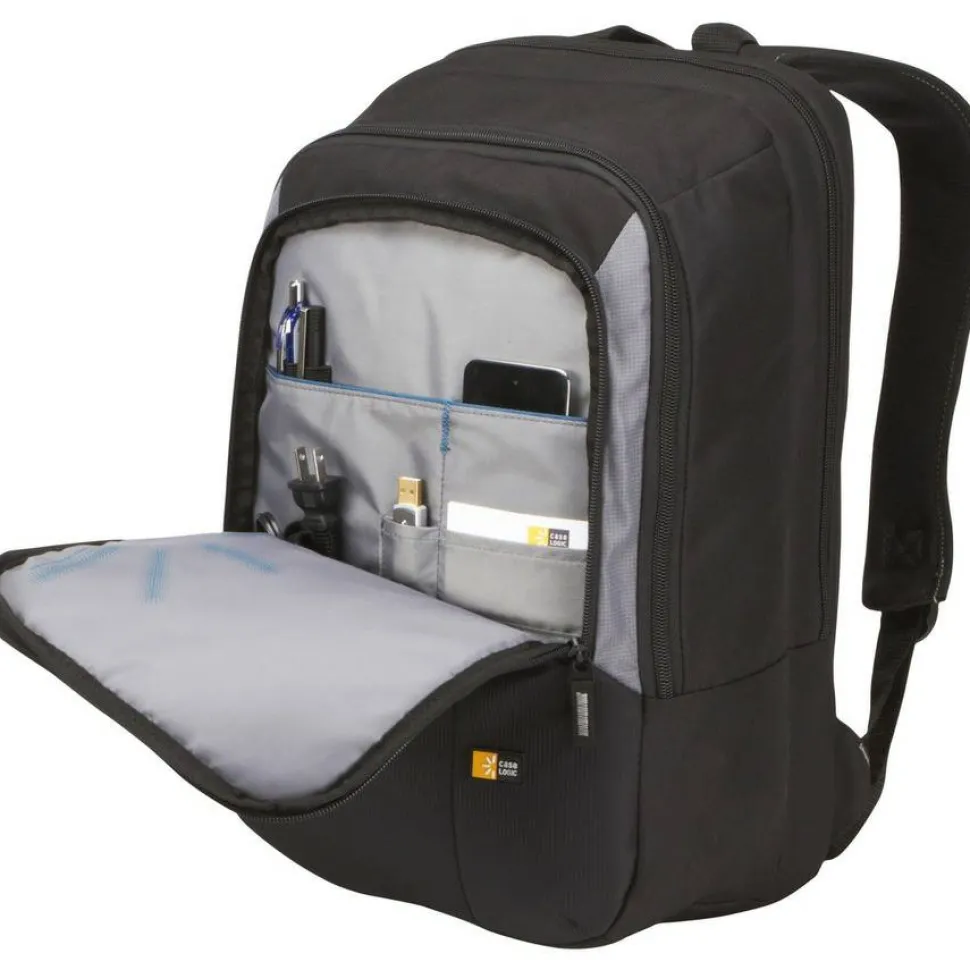 Case Logic VNB-217 Carrying Case (Backpack) for 17" Notebook, Snacks, Water Bottle, Accessories - Black
