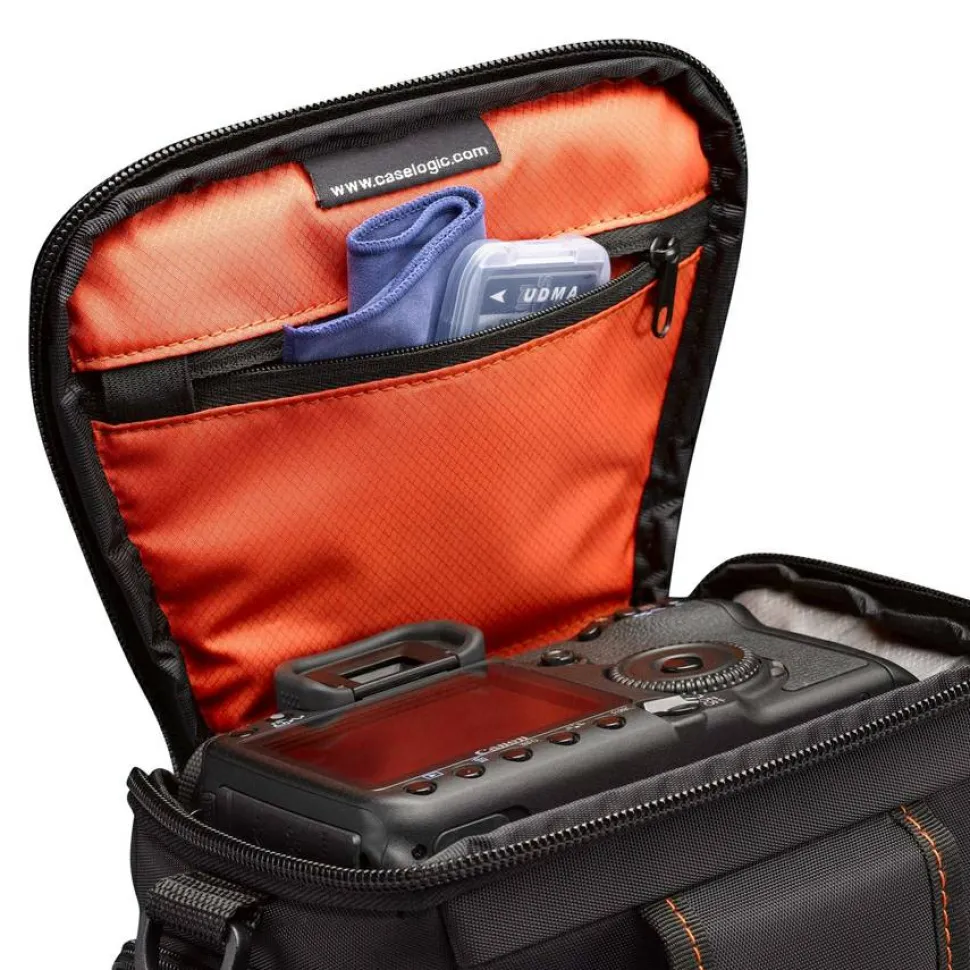Case Logic DCB-306 Carrying Case (Holster) Camera, Accessories, Battery, Cable, Lens Cap, Memory Card, Cloth - Black