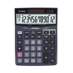 Casio Check & Correct Desk Calculator, 1.37" x 5.51" x 7.51", Black, DJ120D