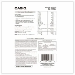 Casio SL-300SV Handheld Display Calculator