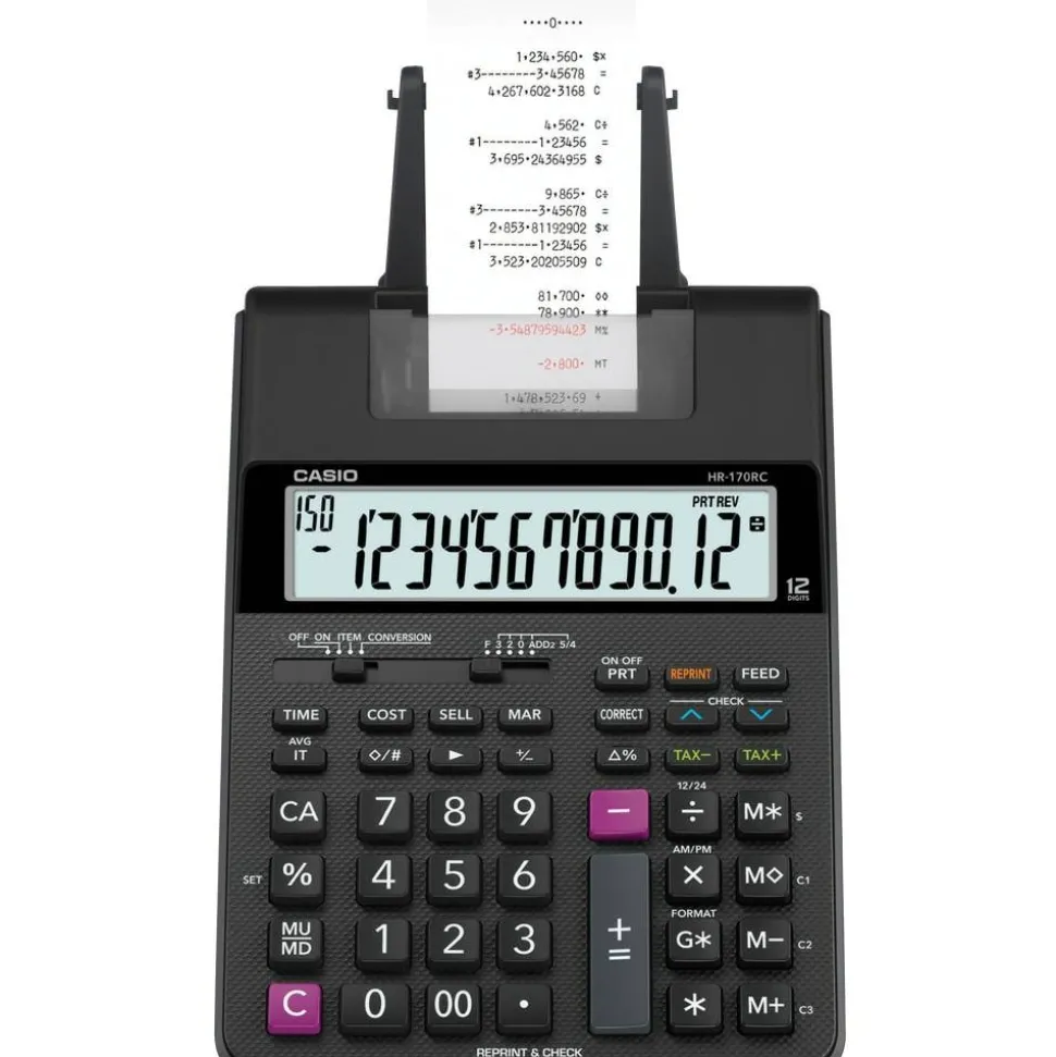 Casio HR-170RC Desktop Printing Calculator