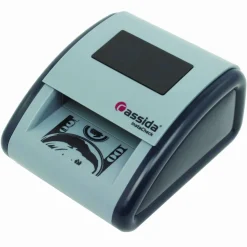 Cassida InstaCheck Counterfeit Detector for USD, 6 Detection Methods, 4.2" x 5.1" x 2.7", Gray