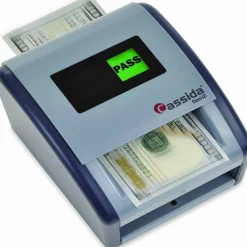 Cassida OmniID Counterfeit Detector for USD, 3 Detection Methods, 6" x 6.9" x 7", Gray