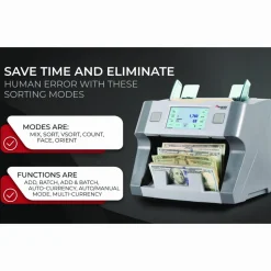 Cassida 8800R Single Pocket Discriminator, 1,200 bills/min, 9.5