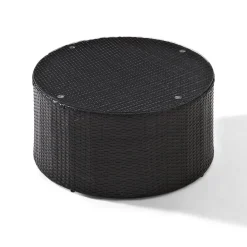 Catalina Outdoor Wicker Round Coffee Table