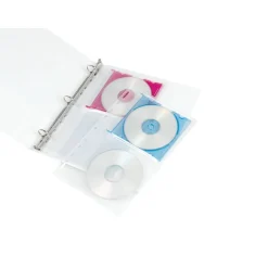 CD/DVD Binder Pages, 6" x 10 1/2", Clear, Pack Of 10