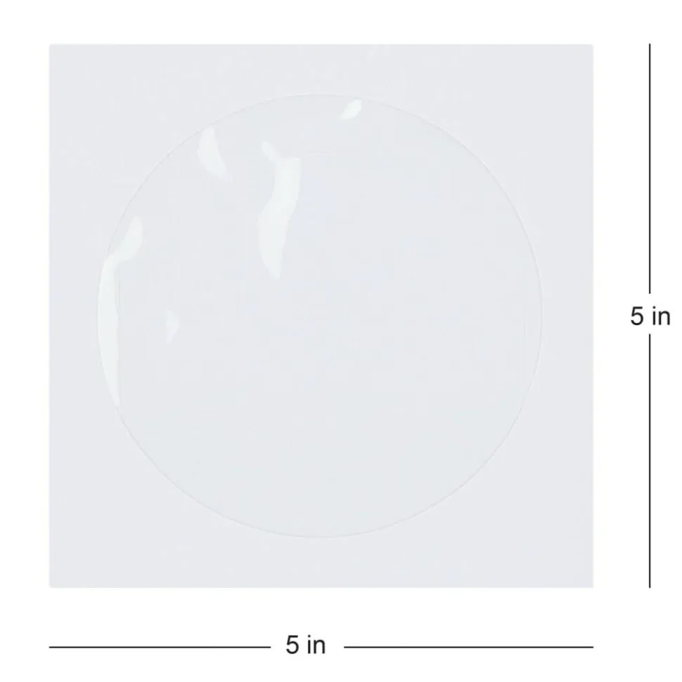CD/DVD Window Envelopes, 5" x 5", White, Pack Of 50