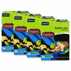 Celestial Seasonings Decaffeinated Green Tea K-Cups, 96/Carton