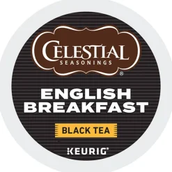 Celestial Seasonings English Breakfast Tea Single-Serve K-Cup, Carton Of 96