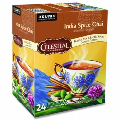 Celestial Seasonings India Spice Chai Tea K-Cups, 96/Carton