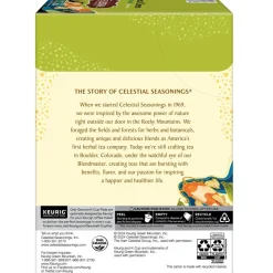 Celestial Seasonings Natural Antioxidant Decaf Green Tea Keurig Single-Serve K-Cup Pods, 24 Pods Per Pack, Case Of 4 Packs
