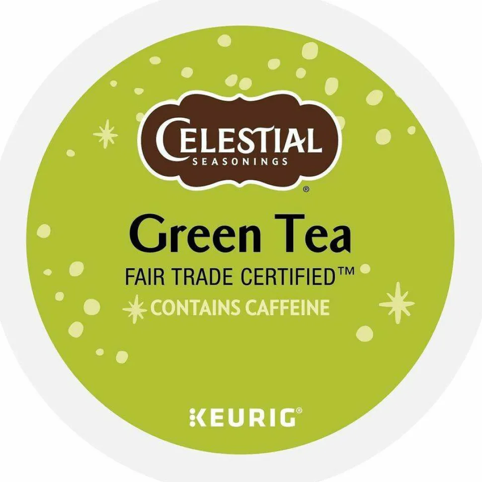 Celestial Seasonings Natural Antioxidant Green Tea Single-Serve K-Cups, 0.40 Oz, Box Of 96