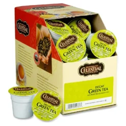 Celestial Seasonings Single-Serve K-Cup Pods, Decaffeinated, Green Tea, Box Of 24