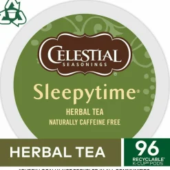 Celestial Seasonings Single-Serve K-Cup Pods, Sleepytime Herbal Tea, Box Of 24