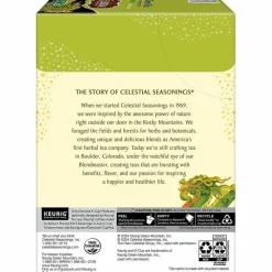 Celestial Seasonings Single-Serve K-Cup Pods, Green Tea, Box Of 24