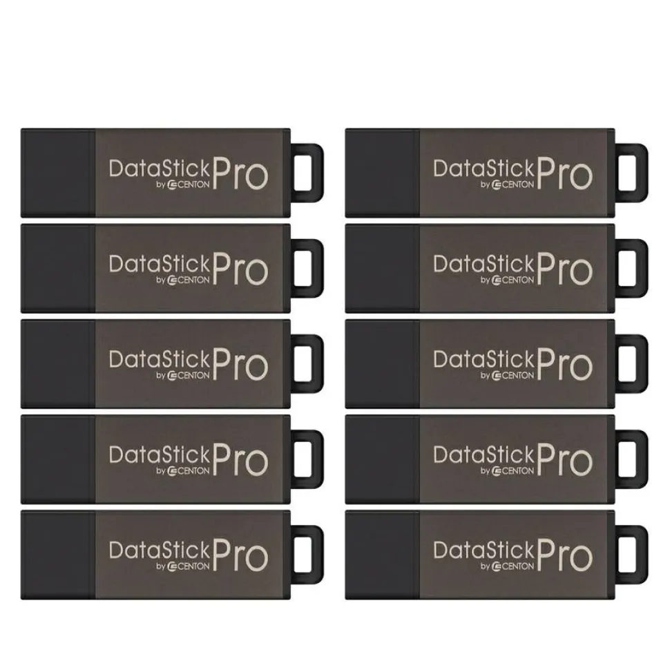 Centon 16GB DataStick Pro USB 2.0 Flash Drive - 10 Pack