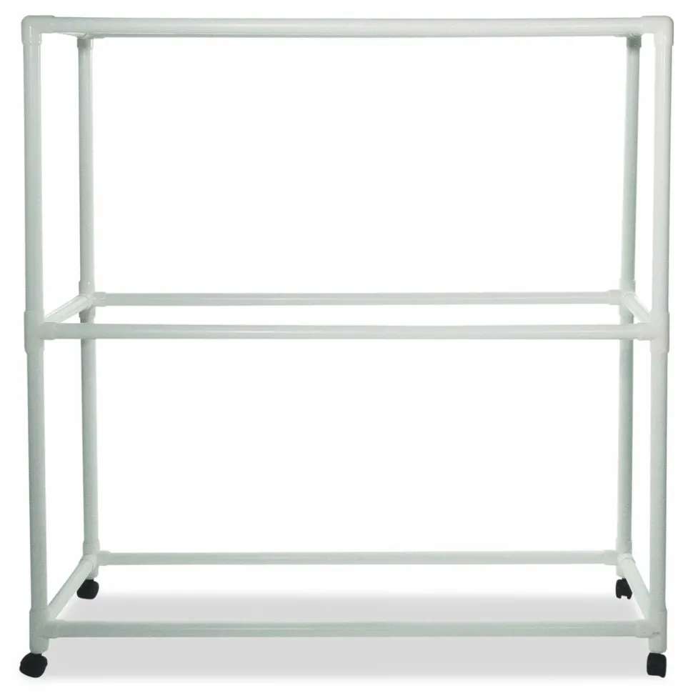 Champion Sports 9 Ball ABS Storage Cart, Plastic, 132 lb Capacity, 19 x 62 x 67, White